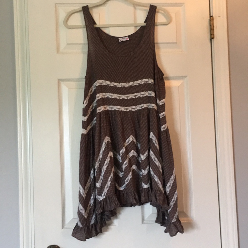 Free People trapeze slip dress